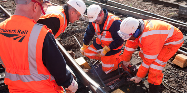 railway track workers