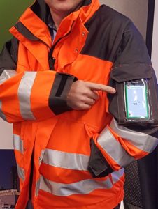 Smartphone in Safety Wear